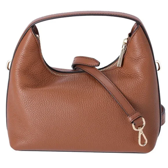 Michael Kors Ember Small Messenger Top Handle Handbag Crossbody Luggage Leather - Picture 3 of 5